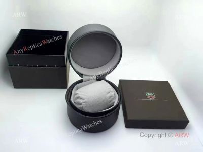 TAGHeuer Golf Black Leather Round Watch Box Fake Tag Heuer Box